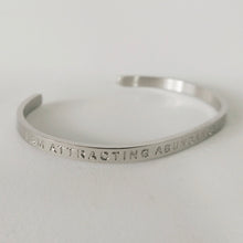 Load image into Gallery viewer, I AM ATTRACTING ABUNDANCE AND PROSPERITY - Bangle