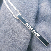 Load image into Gallery viewer, BOSS BABE - Bar Pendant - Fierce One