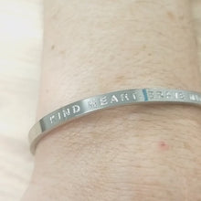Load and play video in Gallery viewer, KIND HEART, BRAVE MIND, FIERCE ONE - Bangle