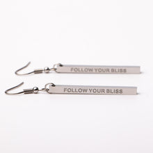 Load image into Gallery viewer, FOLLOW YOUR BLISS  - Bar Earrings - Fierce One 
