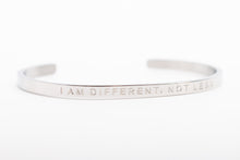 Load image into Gallery viewer, I AM DIFFERENT, NOT LESS - Bangle - Fierce One 
