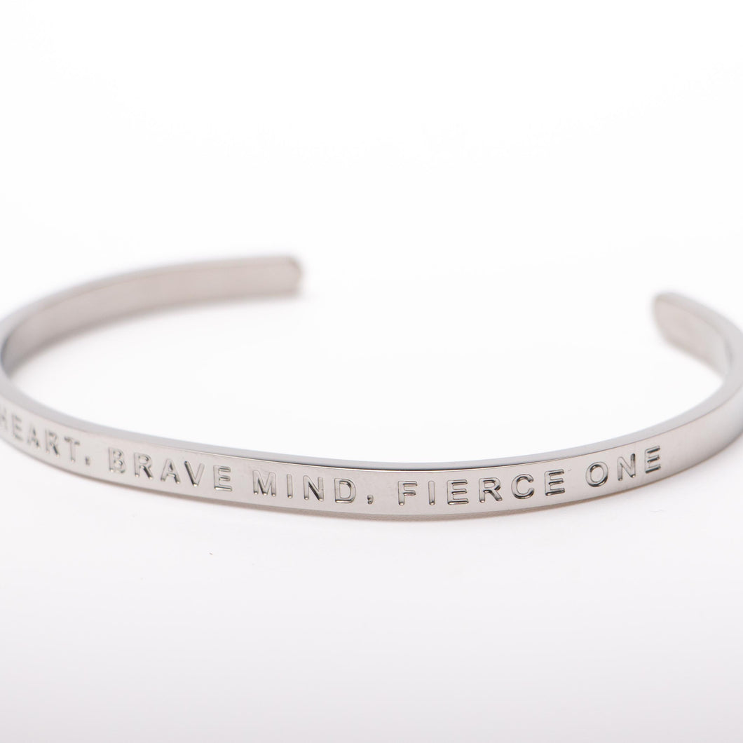 KIND HEART, BRAVE MIND, FIERCE ONE - Bangle - Fierce One 