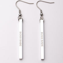Load image into Gallery viewer, BOSS BABE - Bar Earrings - Fierce One 
