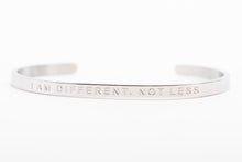 Load image into Gallery viewer, I AM DIFFERENT, NOT LESS - Bangle - Fierce One 
